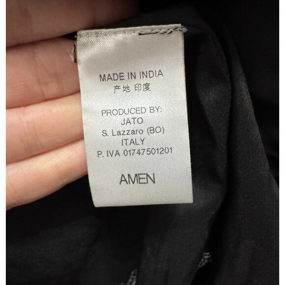 NWT AMEN Black Sequin Mini Dress Sz 40 Italy/US 4 Designer ($1500) Party NYE - Picture 7 of 8